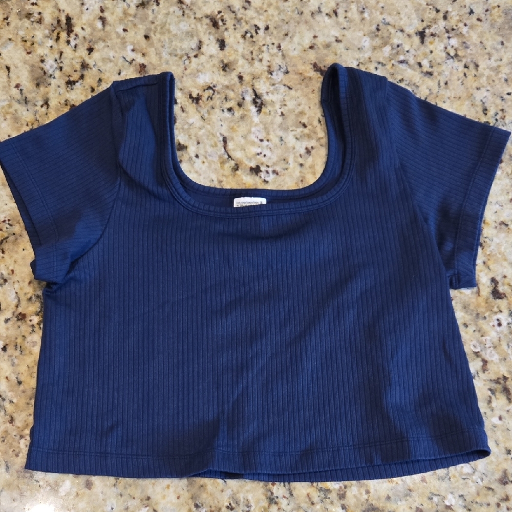 Victoria's Secret PINK Navy Blue Crop Top